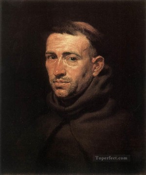  jefe Obras - Cabeza de un fraile franciscano barroco Peter Paul Rubens